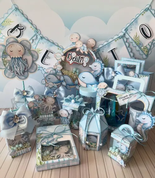 Arquivo de Corte Fundo do Mar Menino em Studio e PDF