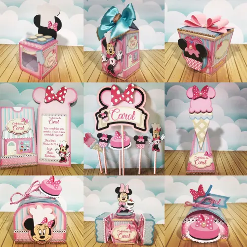 Arquivo de Corte Minniee Confeitaria Studio e pdf