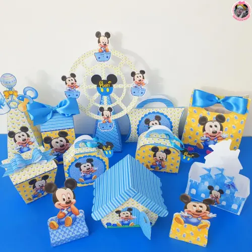 Arquivo de Corte Mickey Baby Studio, Pdf, Png e Brinde