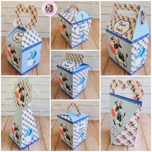 Arquivo de Corte Vaquinha Azul em Studio, png e pdf