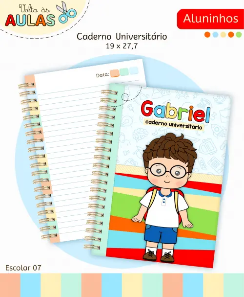 Kit Digital Aluninhos Volta às Aulas Arquivo Digital em PNG e PD