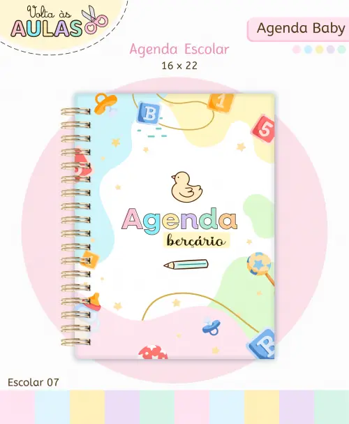 Kit Agenda Baby Arquivo Digital em PNG e PDF