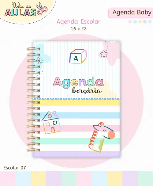 Kit Agenda Baby Arquivo Digital em PNG e PDF