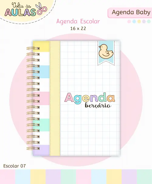 Kit Agenda Baby Arquivo Digital em PNG e PDF