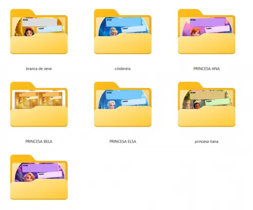 Mega Pack 50 Etiquetas Escolares Arquivo Digital em PNG e PDF