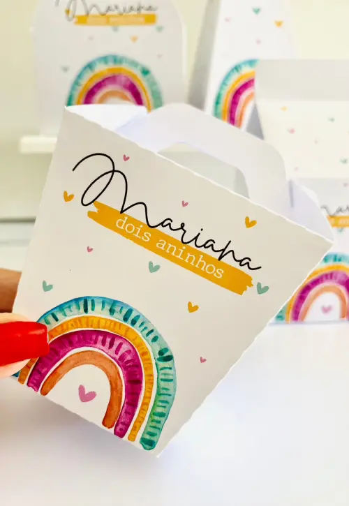 Arquivo de Corte Arco-Íris em PDF e Studio