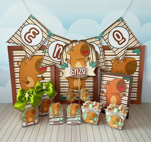 Arquivo de Corte Capivara Menino em Studio e PDF