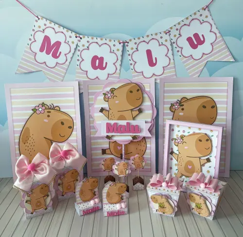 Arquivo de Corte Capivara Menina em Studio e PDF