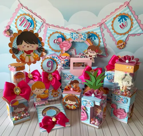 Arquivo de Corte Pool Party Menina em Studio e PDF