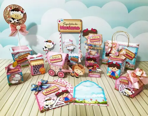 Arquivo de Corte Fazendinha Menina em Studio e PDF