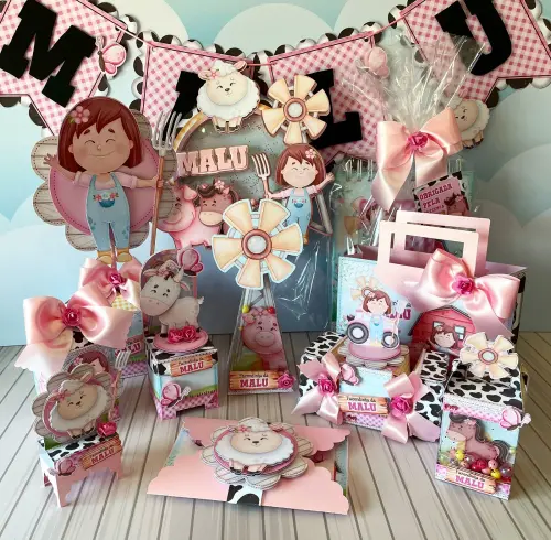 Arquivo de Corte Fazendinha Menina em Studio e PDF