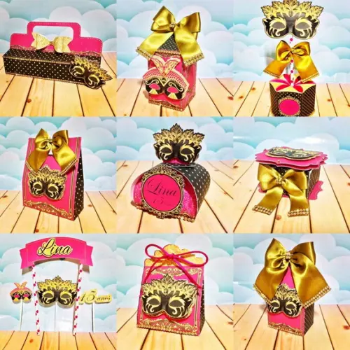 Arquivo de Corte Carnaval Baile de Máscaras em Studio e PDF