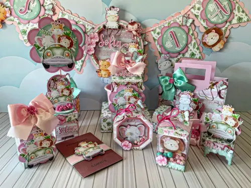 Arquivo de Corte Safari Menina em Studio e PDF