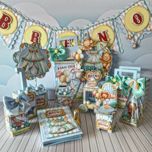 Arquivo de Corte Circo Azul em Studio e PDF