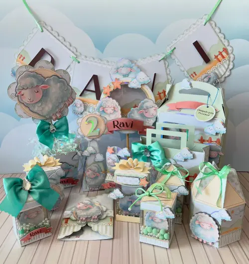 Arquivo de Corte Ovelhinha Verde em Studio e PDF