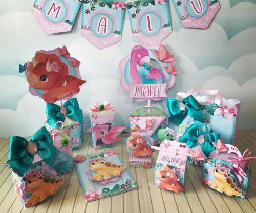 Arquivo de Corte Dinossauro Menina em Studio e PDF