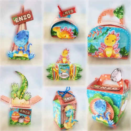 Arquivo de Corte Dinossauros Aquarela em Studio e PDF