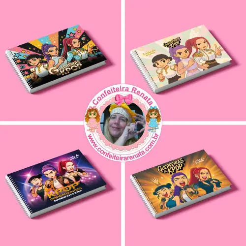 Arquivo de Corte Guerreiras do K-Pop em Studio, PNG e PDF