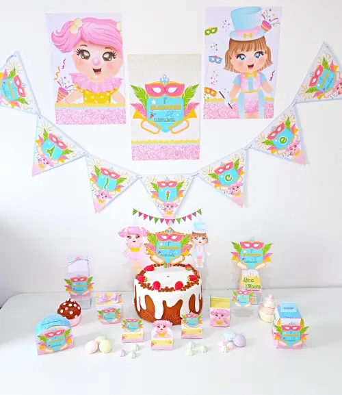 Arquivo de Corte Carnaval Menina em PDF e Studio