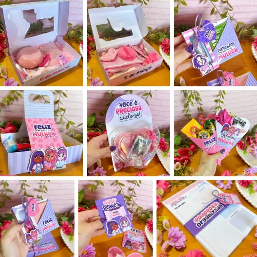 Arquivo de Corte Dia das Mulheres Girl Power em PNG e PDF