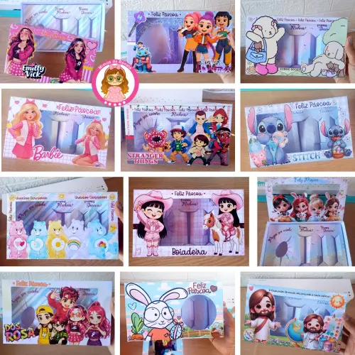 35 Artes – Pack Mini Confeiteiro Páscoa Arquivo de Corte em Studio e PDF