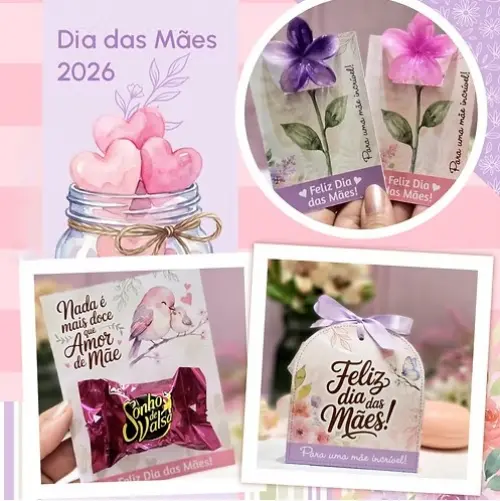 Kit Dia das Mães 2026 Arquivo de Corte em PNG e PDF