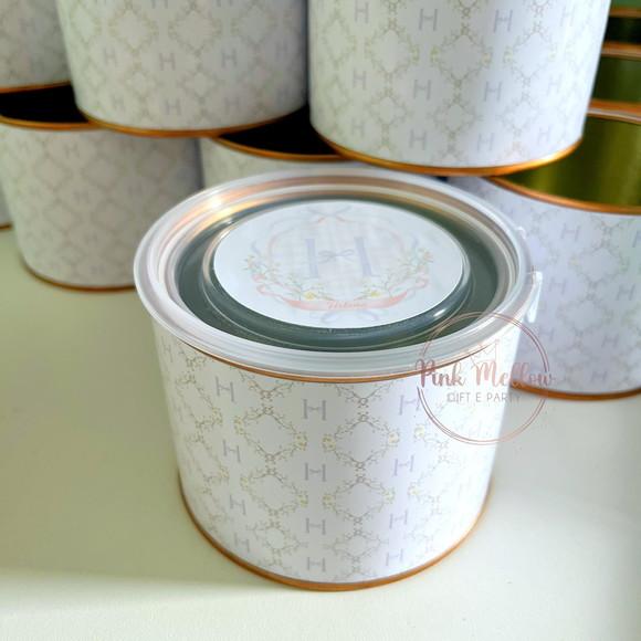 10 Latas Tampa Plástica - Lata Personalizada