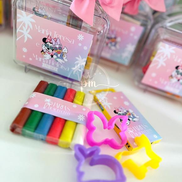 10 Lembrancinha Minnie Rosa - Maletinha Personalizada