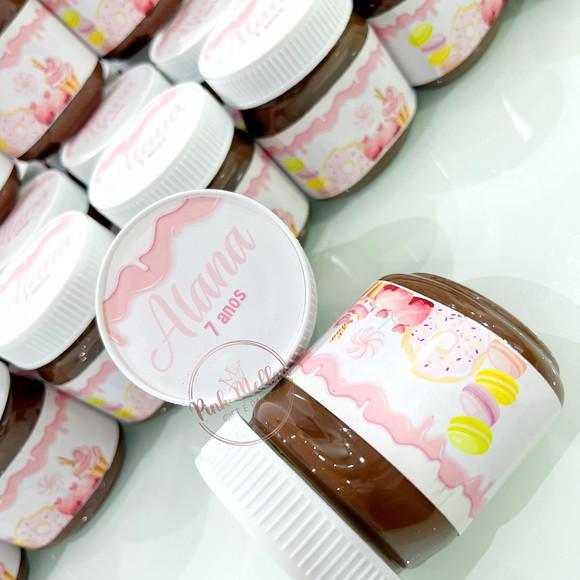 10 Nutella Personalizada - Lembrancinha Princesas