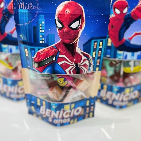 20 Lembrancinha Homem Aranha Personalizado - 14x20