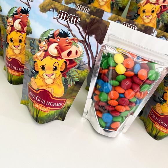30 Lembrancinha Rei Leão - M&ms Personalizado