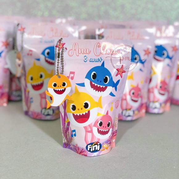 Lembrancinha Baby Shark Rosa - Fini Personalizado
