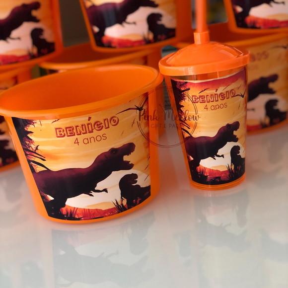 Lembrancinha Dinossauro - Kit Cinema Personalizado