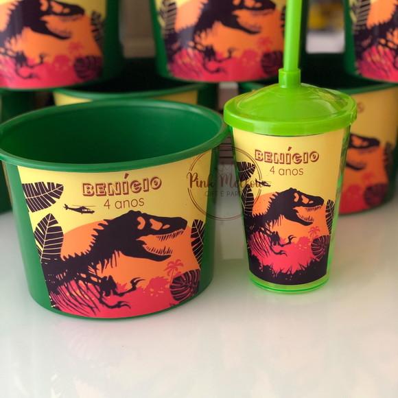 Lembrancinha Dinossauro - Kit Cinema Personalizado