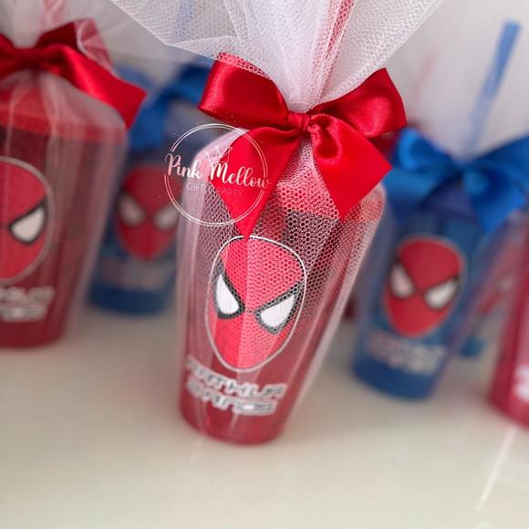 Lembrancinha Homem Aranha - Copo Heróis
