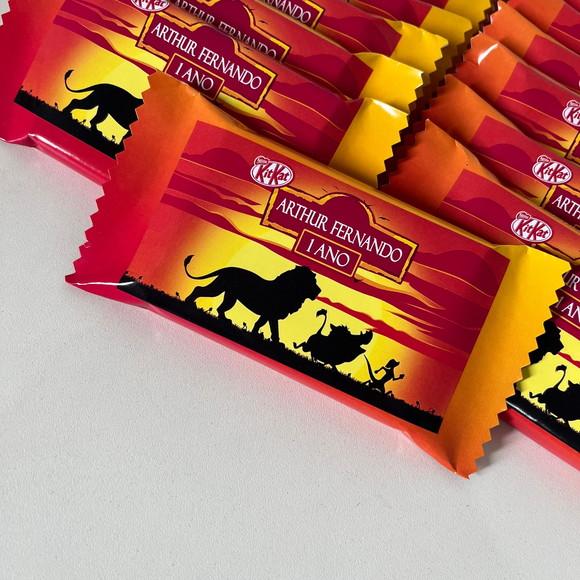 Lembrancinha Rei Leão - Kit Kat Personalizado