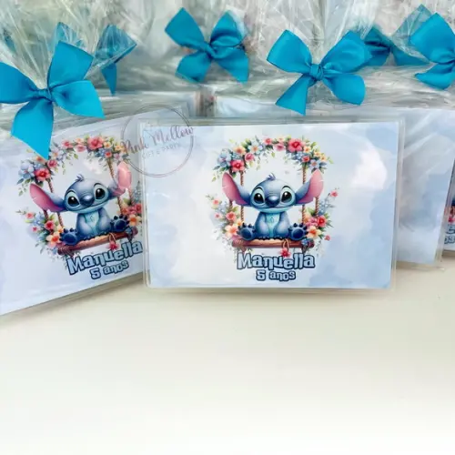 10 Lembrancinha Stitch - Estojo de Colorir