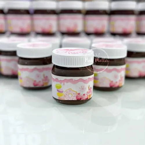 10 Nutella Personalizada - Lembrancinha Princesas