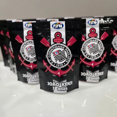 20 Lembrancinha Futebol - Zip 14x20