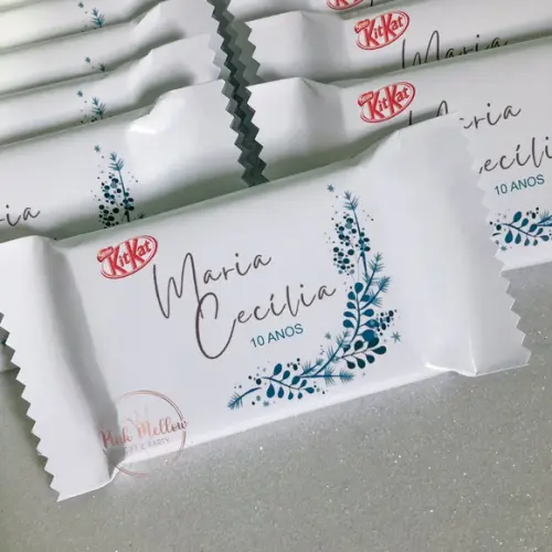 Kit Kat Floral - Lembrancinha Chocolate Personalizado