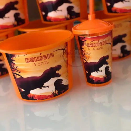 Lembrancinha Dinossauro - Kit Cinema Personalizado