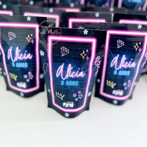 Lembrancinha Neon - Fini Personalizado