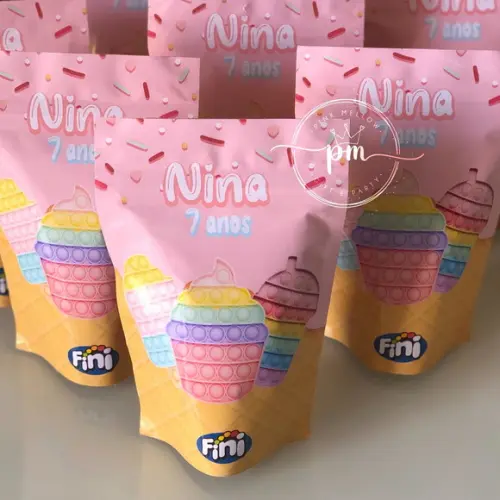 Lembrancinha Pop It Candy Color - Fini Personalizado