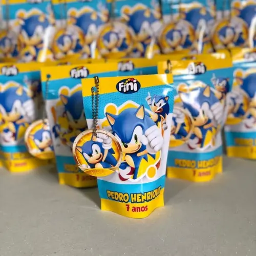 Lembrancinha Sonic - Fini Personalizado