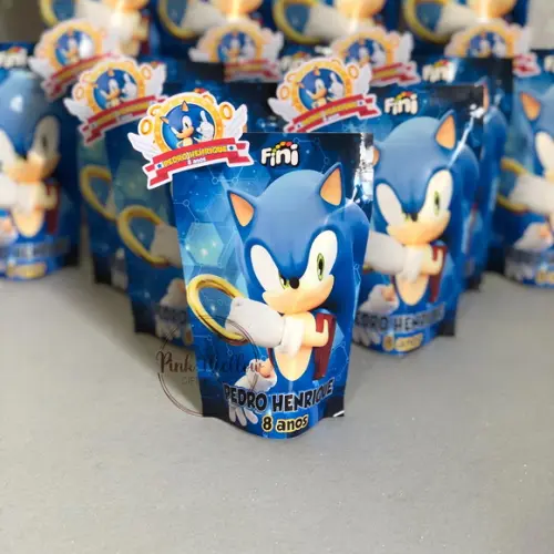 Lembrancinha Sonic - Fini Personalizado