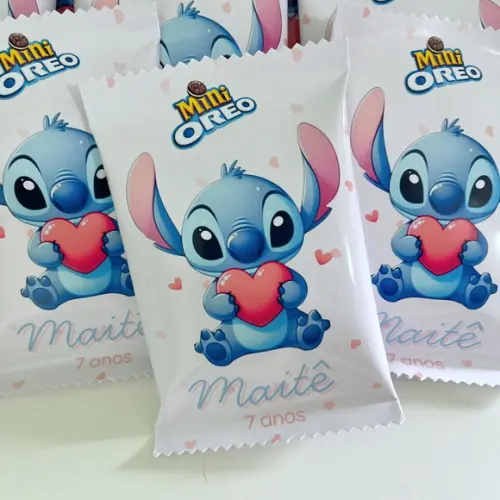 Lembrancinha Stitch - Mini Oreo Personalizado