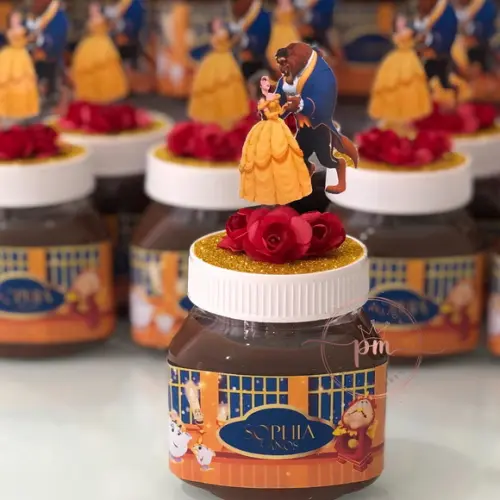 Nutella Personalizada - Lembrancinha a Bela e a Fera