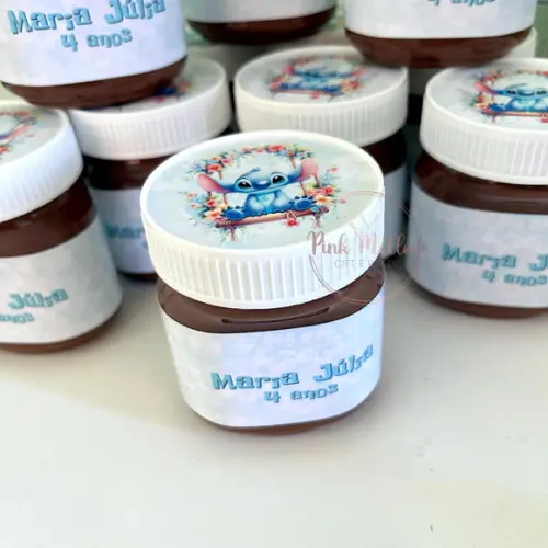 Nutella Personalizada - Lembrancinha Stitch