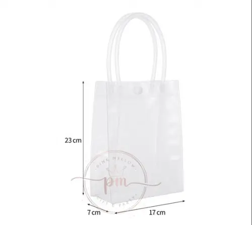 Sacola Cristal Pvc - Pct com 10 Unidades