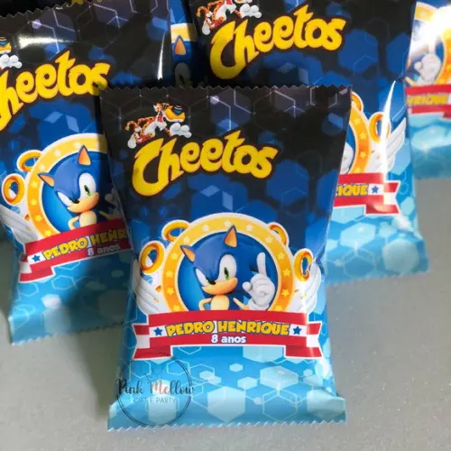 Sonic - Salgadinho Personalizado